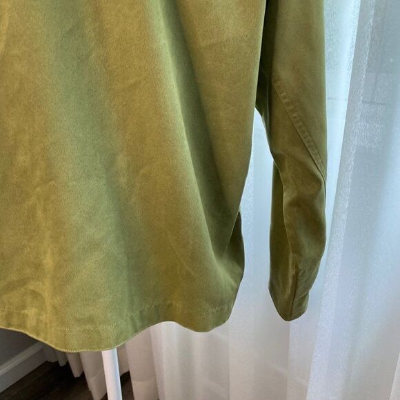 Chicos Design Womens Green Button Front Shirt SZ M - Picture 6 of 10